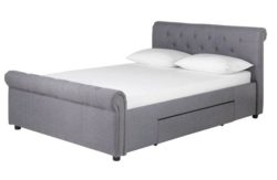 Heart of House Newbury Double 2 Drawer Bed Frame - Grey.